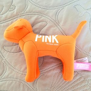 victoria secret pink Orange Dog Plush Pre-owned.